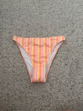 wild fable Multicolor Striped Bikini Bottom in Pastel Shades